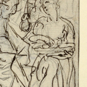 Drawing, Death of St. Joseph, 1880