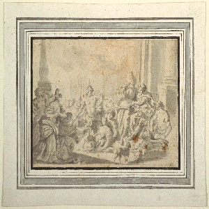 Drawing, The Death of Viginia, daughter of Marcus Claudius, ca. 1700