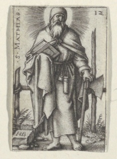 Print, St. Matthias, from The Twelve Apostles