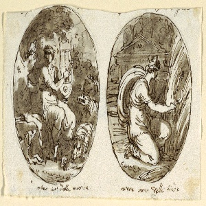 Drawing, Orpheus, Ceres, Design for Vaulted Ceiling, Sala dei Legislatori, Palazzo Conti-Sinibaldi, Faenza, 1787–1802