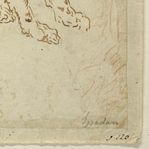 Drawing, Study of a Sheepdog, 1625–1650