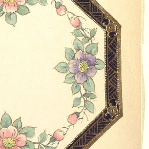 Drawing, Design for an Octagonal Plate, 1880–1910