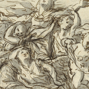 Drawing, Assumption of the Virgin, 1680–1700