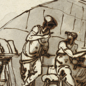 Drawing, Lunette: Painting, 1812–13