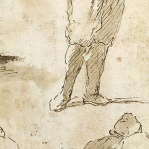 Drawing, Four Men, 1630–1640