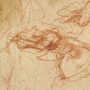 Drawing, Angels Carrying the Holy Cross and Shroud, 1661–66