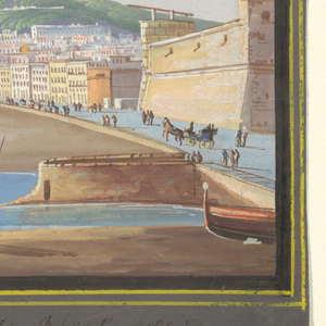 Drawing, View of Naples (or vicinity), 19th century