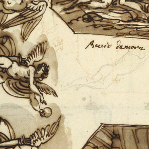 Drawing, Cupid and Psyche: Four Octagons and Eight Drawings of Cupid, 1810–15