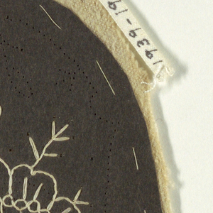 Pattern With Uncompleted Lace (Belgium), late 19th century