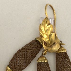 Earrings (USA), mid-19th century
