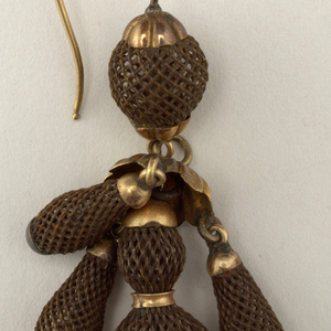 Earrings (USA), ca. 1860