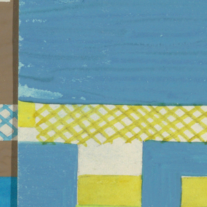 Drawing, Circus: turquoise, lemon, lime, 1925