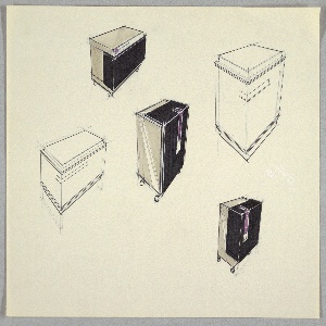 Drawing, Five Air Purifiers