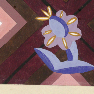 Drawing, Textile Design: Quadern (Ashlars), 1916–19