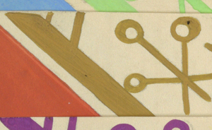 Drawing, Bamby: orange, ochre, brown, 1925