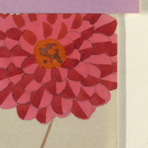 Drawing, Design for Textile, Marsblume (colorway)