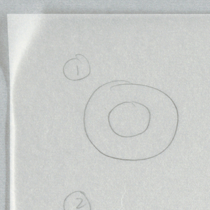Drawing, MS2500: Sketches of knob