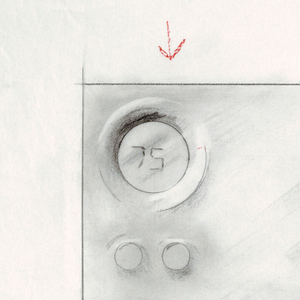 Drawing, Variation on round window