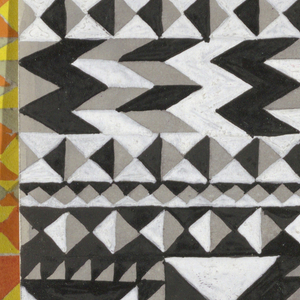 Drawing, Design for Textile: Roma (colorway)