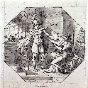 Drawing, Spartan Virtue, 1811