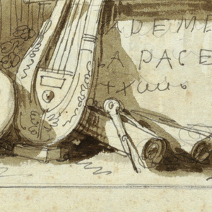 Drawing, Monument for an Accademia della Pace, 1810–20