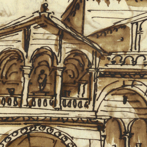 Sketchbook Folio, The Facade of Modena Cath
