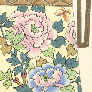 Drawing, Design for jug with peonies