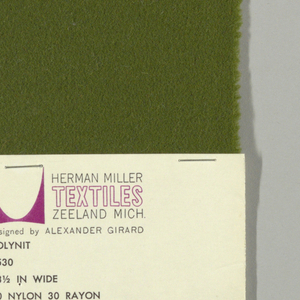 Sample, Polyknit, 1963
