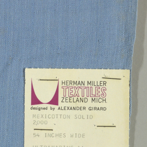 Sample, Mexicotton Solid, 1961