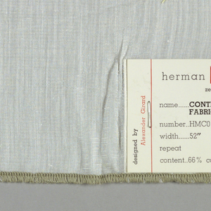 Sample, Contract Series Casement Fabrics, 1969