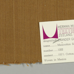 Sample, Mexicotton Solid, 1961