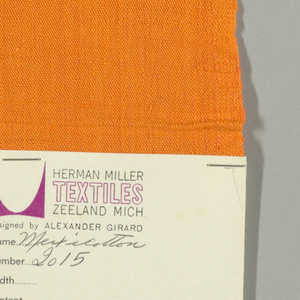 Sample, Mexicotton Solid, 1966