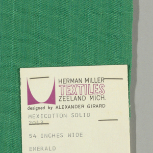 Sample, Mexicotton Solid, 1966