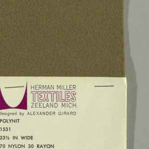Sample, Polyknit, 1963