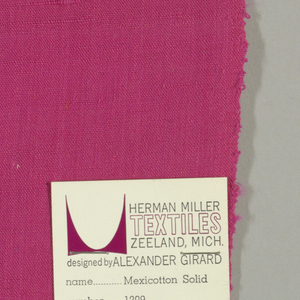 Sample, Mexicotton Solid, 1961