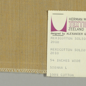 Sample, Mexicotton Solid, 1961