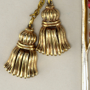 Brooch in form of American flag Brooch, ca. 1940