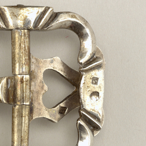 Pair of silver knee buckles Buckle, 18th century