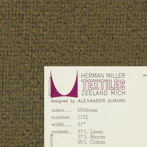 Sample, Milfrieze, 1962