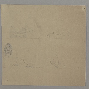 Drawing, Icebergs, possibly 1859