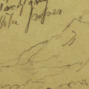 Drawing, Mountain, February 1890