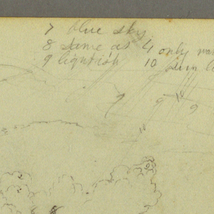 Drawing, Cloud study, possibly 1844