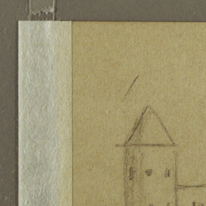 Drawing, Tower, Trees, March 1862