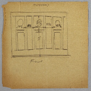 Drawing, Lady Esther Yacht: Doors, Cabinetry, 1934–35