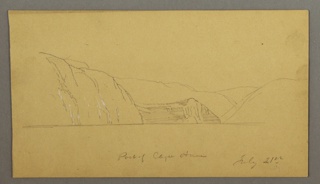 Drawing, Port of Cape Ann, Cape Breton Island, Canada
