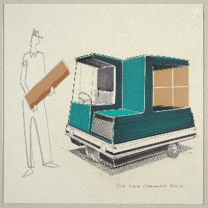 Drawing, Design for a Three Wheel