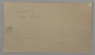 Drawing, Four Floating Icebergs, Canada