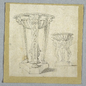 Drawing, Elevation of Salt Cellars