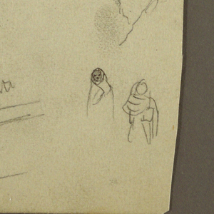 Drawing, Figures, church; Verso: Figure; landscape, 1890–93