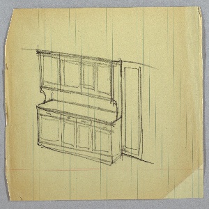 Drawing, Lady Esther Yacht: Cabinet, 1934–35